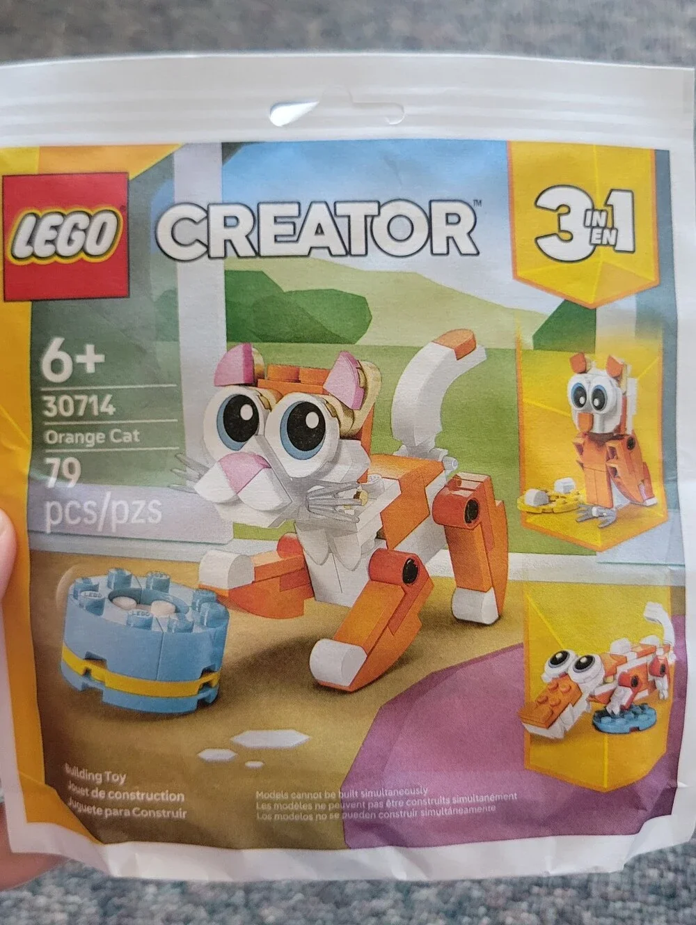 🔥5/$20 Lego Creator 3 In 1 Orange White and Pink Cat Creator Set